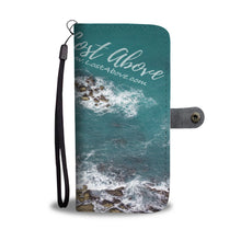 Blue Water and Rocks Wallet Phone Case