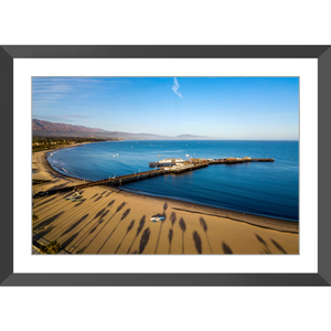 Palm Trees and Wharf Framed Print - Lost Above