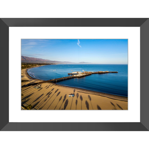 Palm Trees and Wharf Framed Print - Lost Above