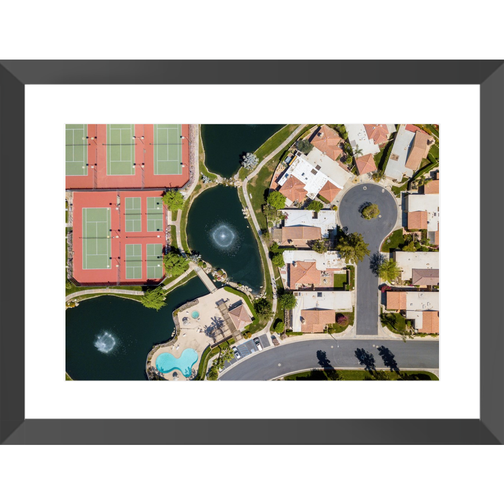 Palm Spring Suburbs Framed Prints - Lost Above